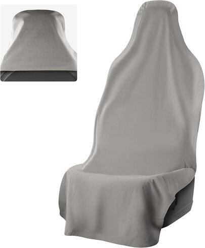 UltraSport Front Seat Cover - Waterproof Car Seat Cover, Waterproof Seat Covers for Cars, Driver Seat Cover, Car Seat Towel Cover After Gym, Waterproof Car Seat Protector - Black in Saudi Arabia
