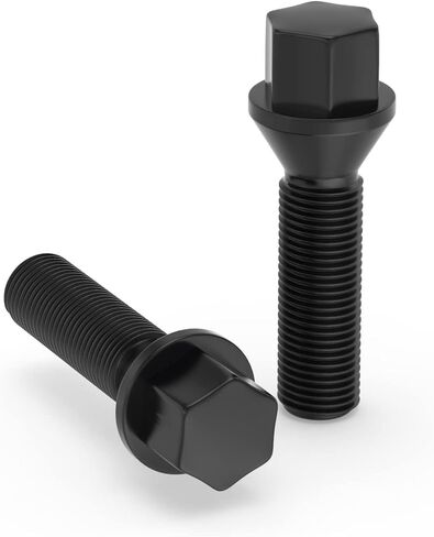 12x1.5 Extended Lug Bolts, 20PCS M12x1.5 Wheel Bolts Conical Seat 40mm Shank for BMW 128i 135i 318i 320i 325i 328i 335i M3 525i 528i 530i 535i M5 545i 550i M5 Z3 Z4 E36 E46 E60 E90 E92 E93 E24 E24 E63 in Kuwait