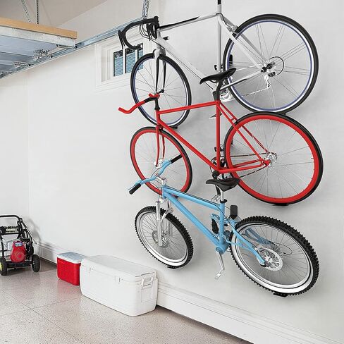 2 Pack Bike Pedal Hanger Wall Mount, Heavy Duty Horizontal Bike Rack for Garage Wall, Bike Display Stand for Home Holds Up to 70LBS in Saudi Arabia