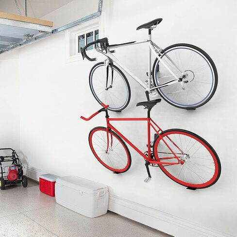 2 Pack Bike Pedal Hanger Wall Mount, Heavy Duty Horizontal Bike Rack for Garage Wall, Bike Display Stand for Home Holds Up to 70LBS in Saudi Arabia