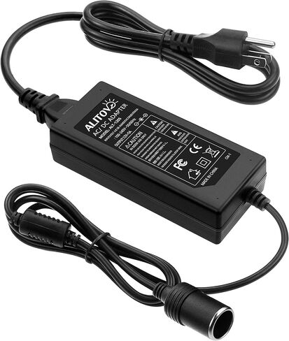 ALITOVE AC إلى DC محول 12V 5A 60W 100-240V إلى 12V سيارة ولاعة السجائر المقبس AC / DC محول الطاقة إمدادات الطاقة للسيارة مكنسة كهربائية سيارة مروحة سيارة MP3 أجهزة السيارات الأخرى تحت 60W in Saudi Arabia