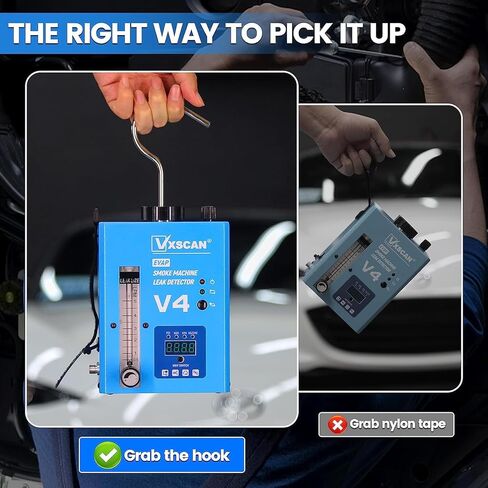 جهاز دخان EVAP للسيارات، جهاز اختبار كشف تسرب الفراغ التشخيصي، كاشف تسرب أنبوب الوقود ثنائي الوضع مع مقياس الضغط ومقياس تدفق الهواء للدراجات النارية/السيارة/الشاحنة/القارب in Kuwait