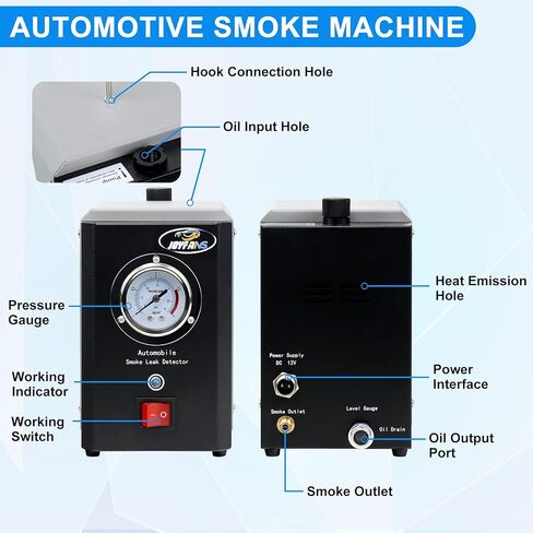 مجموعة جهاز اختبار تسرب آلة الدخان EVAP من JoyFans 12 فولت، مجموعة أدوات كشف تسرب وقود السيارة التلقائي لاختبار تسرب نظام الغلق على السيارات والدراجات النارية والشاحنات ATV والمركبات الثلجية in Kuwait