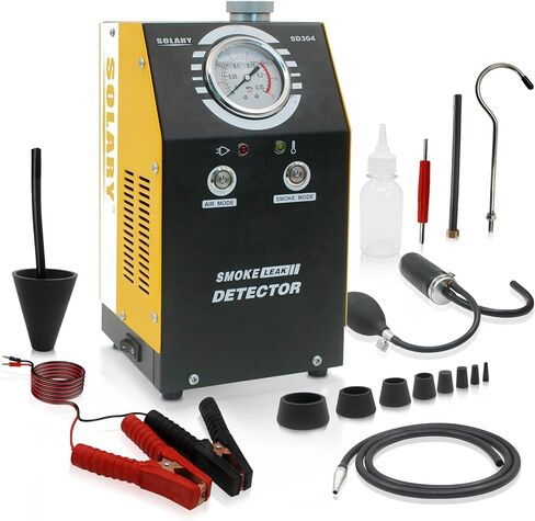 أداة كشف تسرب السيارات من Solary، ماكينة دخان السيارة ذات الوضع المزدوج DC12V، جهاز اختبار تسرب EVAP مع مقياس الضغط لجميع المركبات in Kuwait