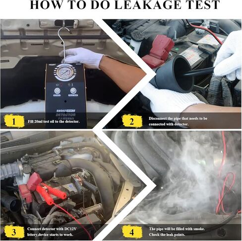 أداة كشف تسرب السيارات من Solary، ماكينة دخان السيارة ذات الوضع المزدوج DC12V، جهاز اختبار تسرب EVAP مع مقياس الضغط لجميع المركبات in Kuwait