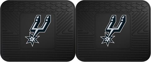 FANMATS 9406 San Antonio Spurs 2-Piece Heavy Duty Vinyl Car Mat Set, Front Row Floor Mats, All Weather Protection, Universal Fit, Deep Resevoir Design in Saudi Arabia