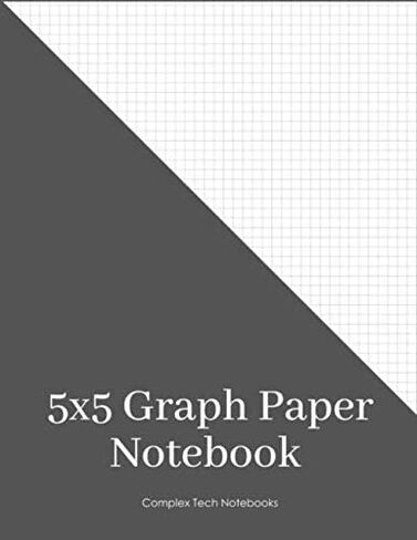 5x5 Graph Paper Notebook: Engineering Graph Paper, grid paper 5x5, each square measures .20" x .20", 5 squares per inch, 180 pages, 8.5" x 11" in Saudi Arabia