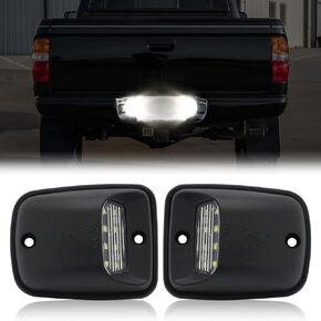 LED license Plate Light Lamp Compatible with Tacoma 1995 1996 1997 1998 1999 2000 2001 2002 2003 2004, For T100 1992-1998, 2PCS White Lights License Plate Tail Light.