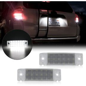 R&F Auto 18-SMD LED License Plate Light Replacement for 4Runner 1996-2023, Sequoia 2008-2022, GX470 2009-2022 Tag Lamp Powered by 18-piece Xenon White LED Diodes