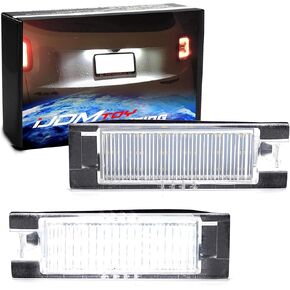 iJDMTOY OEM-Fit 3W Full LED License Plate Light Kit Compatible With Jeep 2015-up Renegade, Powered by 18-SMD Xenon White LED & Can-bus Error Free