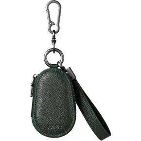 VULKIT Leather Car Key Case Universal Fitted for Car Keys with Lanyard Belt Loop Key Holder Wristlet Keychain