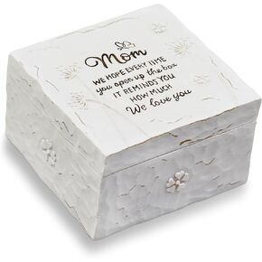 Mom Gifts, Birthday Gifts for Mom from Daughter Son, Mothers Day Gifts for Mom, Mother of the Bride Gifts, Mom Christmas Gifts, Sculpted Hand-Painted Keepsake Box
