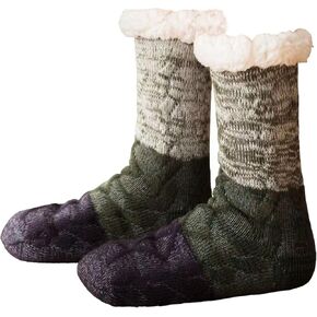 Slipper Socks for Women with Gripper - Cozy Soft Thick Fuzzy Non Slip Indoor Home Grips Socks - Winter Non Slip Thick Fuzzy Socks