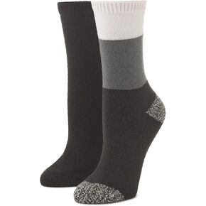 HUE Women's Crew Boot Sock 2 Pair Pack