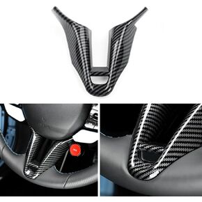 Blue Style Car Steering Wheel Lower Trim Cover Inner Steering Wheel Frame Cover Compatible with Hyundai Elantra CN7 N Kona N i20 N Accessories