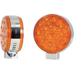 Maxxima M42341R/Y Red/Amber Double Faced Round LED Pedestal Light