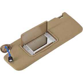 83280-TG7-A12ZA Driver Side Sun Visor for Honda Pilot 3.5L 2017-2021, for Honda Ridgeline 3.5L 2018-2020, Shadow Beige Left Driver Side Sunshade with LED Lights & Vanity Mirror 83280TG7A12ZA