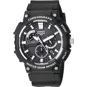 Casio MCW200H Series | Men’s Analog Watch |100M WR | Retrograde Chronograph | 1 Second Stopwatch | Date Display | Multi Dial | Resin Glass | Resin Case | Resin Band | 3 Year Batt