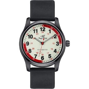 SIBOSUN Nurse Watch Wrist Watch Easy to Read Watches for Medical Students, Nurse, Doctors, Quartz Analog Second Hand Luminous Waterproof Silicone Straps Quick Release
