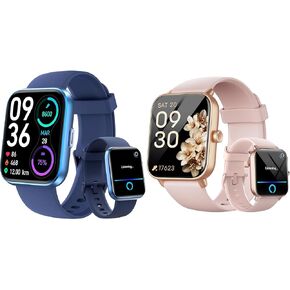 aeac Smart Watch, 2024 Newest Fitness Watches for Men Women, Alexa Built-in & Stable Bluetooth Call, with Heart Rate/SpO2/Sleep Monitor