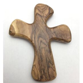 Olive Wood Comfort Healing Clinging Cross Designed to fit your hand