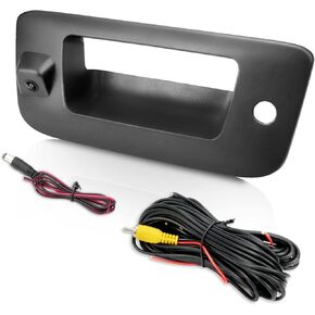 Tailgate Handle Backup Camera for Chevy Silverado 1500, GMC Sierra 1500 (2007-2013), Chevy Silverado 2500 3500, GMC Sierra 2500 3500 (2007-2014), HD OEM Camera, RCA Plug (PAL/NTSC)