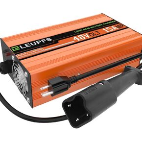 15 Amp 48 Volt Golf Cart Battery Charger for Yamaha G29 & Drive 2, with Trickle Charge, 5-7 Hours Full Charge, for Lead Acid Battery, AGM,Gel