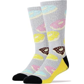ooohyeah Men's Funny Athletic Crew Socks, Colorful Novelty Sport Training Socks, Comfort Performance Socks, Size 8-13