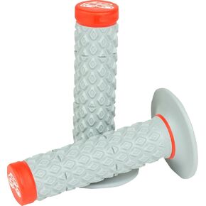 Renthal G209 Comfort Pattern, Grey/Red, Dual Compound MX/Enduro Grips