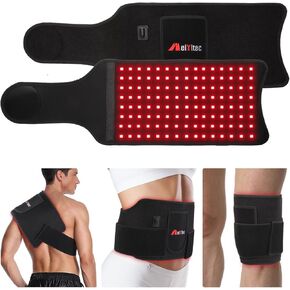 Red Light Therapy Infrared Light Therapy Pad for Body Knee Back Shouder Pain Muscle Relief Relax，660nm&850nm Home Wearable Therapy Pad