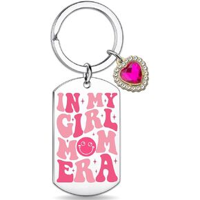 New Mom Birthday Gifts from Son Daughter First Time Best Pregnant Mom ever Gift Idea Boy Girl Mom Era Keychain