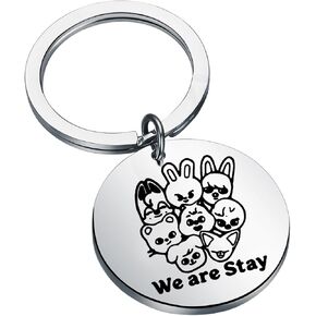 AKTAP Skz Keychain SKZ Character Jewelry for K-POP Fans Gift We are Stay Keychain Stay Kids Fandom Gift