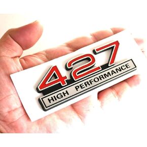 1pc 427 Liter 7.0 Engine High Performance Badge 3D Decals Stickers Cars Trucks (Chrome Blue)