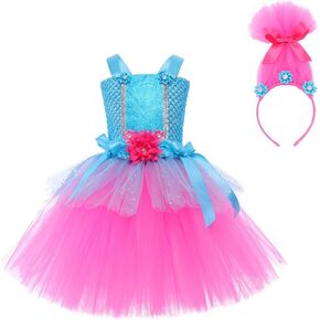Girls Princess Costume Birthday Party Dress Halloween Cosplay Outfits