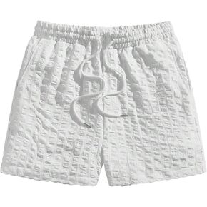 SOLY HUX Men's Drawstring Waist Straight Leg Shorts Casual Summer Shorts with Pockets