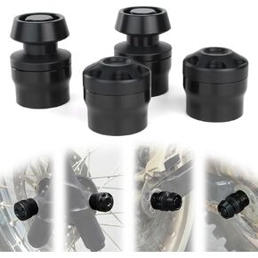 Xitomer Front Rear Axle Sliders Fit for GSX-S 125/ GSXR 125 2017-2024 Frame Sliders Fit for DR-Z50/ DR-Z125 Crash Protector with Swing Arm Bobbins (Black)