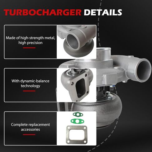 شاحن توربيني متوافق مع T04E T3/T4 0.57 A/R 48.1 TRIM 400+HP Boost Stage III شاحن 1.5L-2.5L المحرك يستبدل الجزء in Kuwait