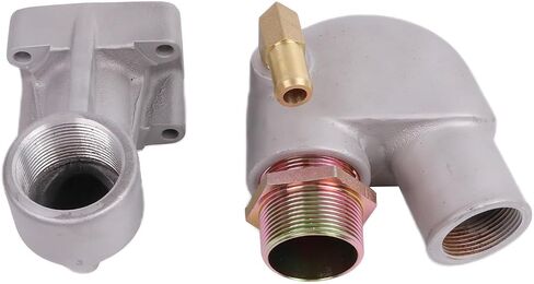 Stainless Steel Exhaust Mixing Elbow 124070-13520 Compatible with Yanmar 1GM 2GM 1GM10 3GM30 3HM 3HM35F 2GMF 3HMF 3GNF 2GM20 2GM30 2GM20F 3GM30F 2GM20C 3GM10 3GMD in Saudi Arabia