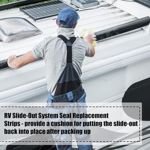 RV Slide Out Seal 2.6 Inch Wiper Clip on Weather Stripping Rubber RV Wiper Seal Door Window Channel Seal Mounts Black Clip on Seal for Windows Doors Truck Cargo Seam Protecting (15 ft) in Saudi Arabia