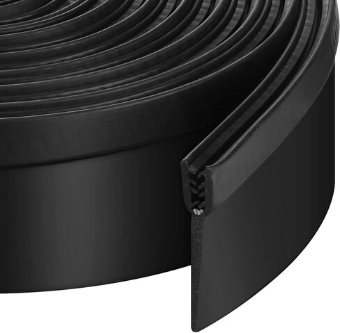 RV Slide Out Seal 2.6 Inch Wiper Clip on Weather Stripping Rubber RV Wiper Seal Door Window Channel Seal Mounts Black Clip on Seal for Windows Doors Truck Cargo Seam Protecting (15 ft) in Saudi Arabia