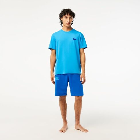 Lacoste Men's Lightweight Flannel Lounge Shorts Pajama Pants in Saudi Arabia