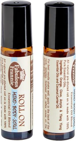 Fabulous Frannie Tension Pre-Diluted Essential Oil Roll-On Ready to use! 100% Pure Essential Oils Diluted in Fractionated Coconut Oil 10 ml in Saudi Arabia