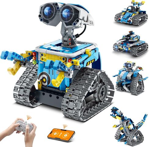 Mibido 3in1 Remote & APP Controlled Robot Dinosaur Building Kit, Educational STEM Projects Coding Set Creative Gifts for Kids Aged 6 7 8 9 10 11 12+, New 2022 (434 Pieces) in Kuwait