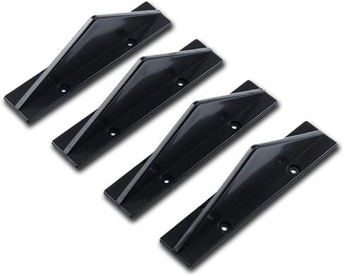 4pcs Car Lower Bumper Lip Diffuser, Rear Splitter Lip Wing with Screw, Anti-Crash Accessories Spoiler Fin Protector,Universal Auto Decoration for Car SUV Truck (A Black) in Kuwait