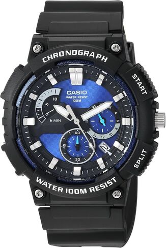 Casio MCW200H Series | Men’s Analog Watch |100M WR | Retrograde Chronograph | 1 Second Stopwatch | Date Display | Multi Dial | Resin Glass | Resin Case | Resin Band | 3 Year Batt in Saudi Arabia