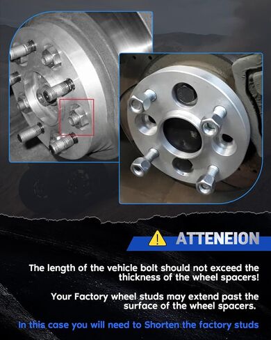 ECCPP 4PCS 8x170 to 8x6.5 Wheel Adapters Lug Centric 2" 8 Lug 14x1.5 126mm hub bore Compatible with for F-250 Super Duty 2003-2022 for F-350 2003-2009 2011-2016 in Saudi Arabia