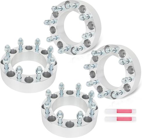 ECCPP 4PCS 8x170 to 8x6.5 Wheel Adapters Lug Centric 2" 8 Lug 14x1.5 126mm hub bore Compatible with for F-250 Super Duty 2003-2022 for F-350 2003-2009 2011-2016 in Saudi Arabia