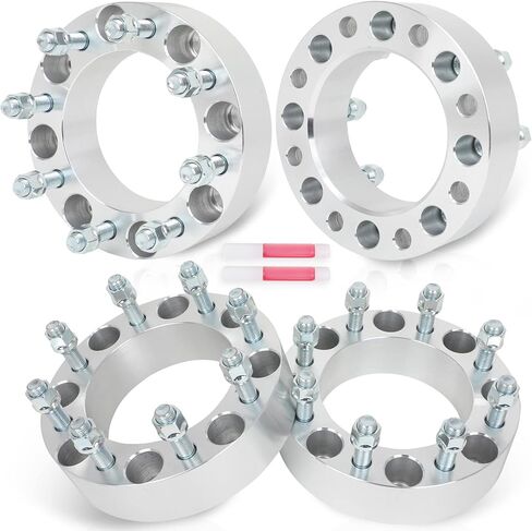 ECCPP 4PCS 8x170 to 8x6.5 Wheel Adapters Lug Centric 2" 8 Lug 14x1.5 126mm hub bore Compatible with for F-250 Super Duty 2003-2022 for F-350 2003-2009 2011-2016 in Saudi Arabia