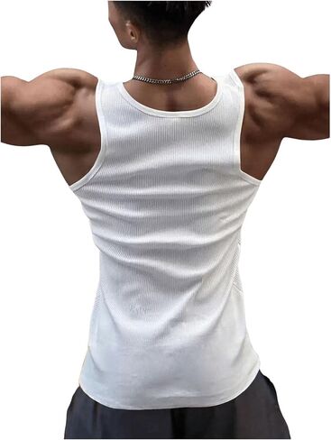 SHENHE Men's 3 Piece Muscle Tank Tops Crew Neck Sleeveless Basic Summer Tops Gym Workout Tanks in Saudi Arabia