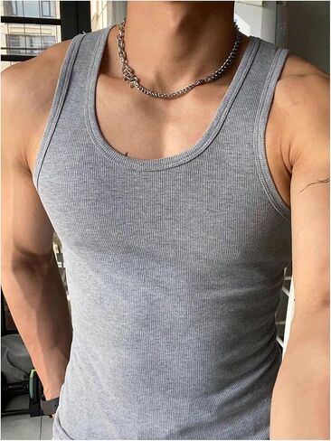 SHENHE Men's 3 Piece Muscle Tank Tops Crew Neck Sleeveless Basic Summer Tops Gym Workout Tanks in Saudi Arabia